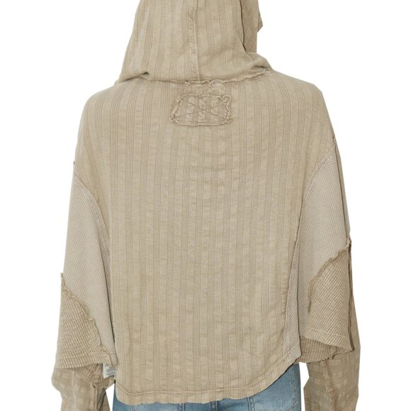 Free People We The Free Aries Hoodie Dropped Dolman Sleeve Cropped Top XL - Picture 9 of 11